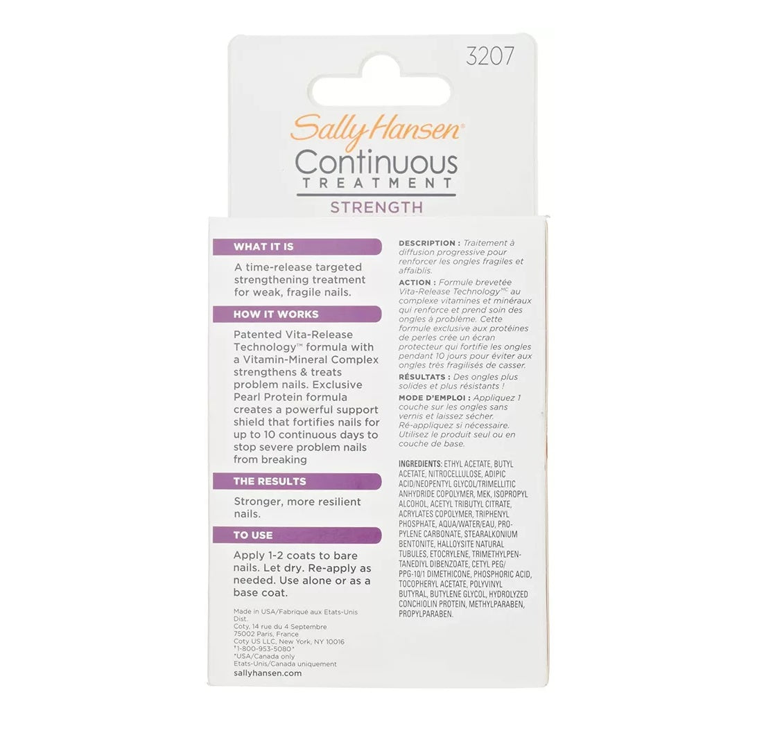 Sally Hansen Continuous Treatment Strength Time Release Formula - 3207 Clear