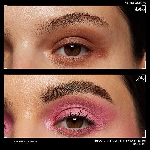 NYX PROFESSIONAL MAKEUP Thick It Stick Thickening Brow Mascara Eyebrow Gel - brown hair with undertones