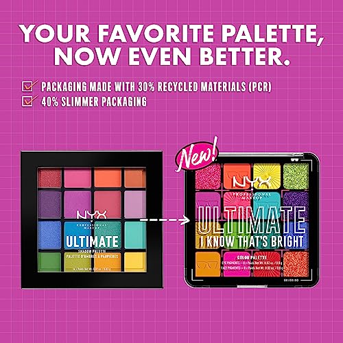 NYX PROFESSIONAL MAKEUP Ultimate Shadow Palette, Eyeshadow Palette