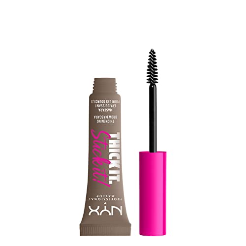 NYX PROFESSIONAL MAKEUP Thick It Stick Thickening Brow Mascara Eyebrow Gel - brown hair with undertones
