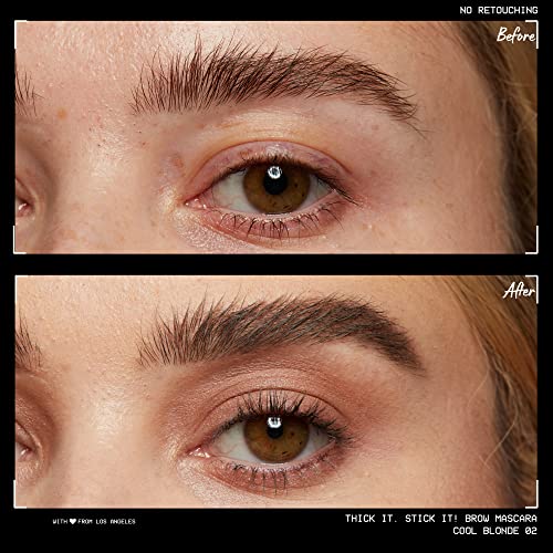 NYX PROFESSIONAL MAKEUP Thick It Stick Thickening Brow Mascara Eyebrow Gel - brown hair with undertones
