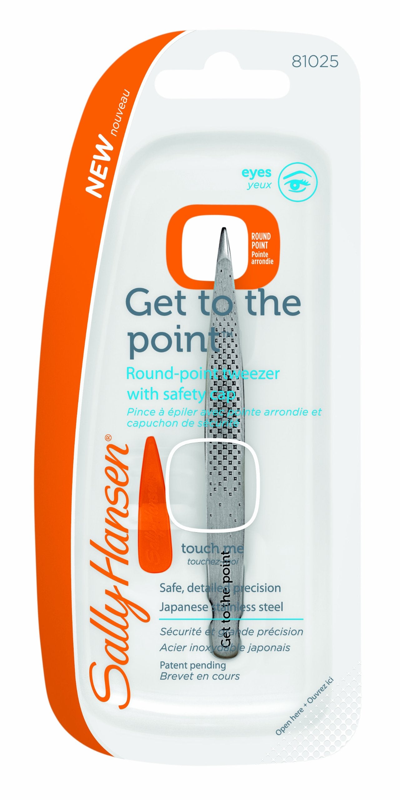 Sally Hansen Get To The Point-Round Point Tip Tweezer - 81025