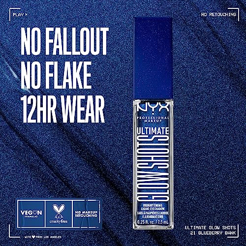 NYX PROFESSIONAL MAKEUP Ultimate Glow Shots, Liquid Eyeshadow, Long-Lasting Shimmer Eye Shadow with Vitamin C