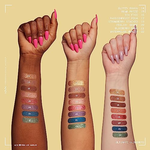 NYX PROFESSIONAL MAKEUP Ultimate Glow Shots, Liquid Eyeshadow, Long-Lasting Shimmer Eye Shadow with Vitamin C