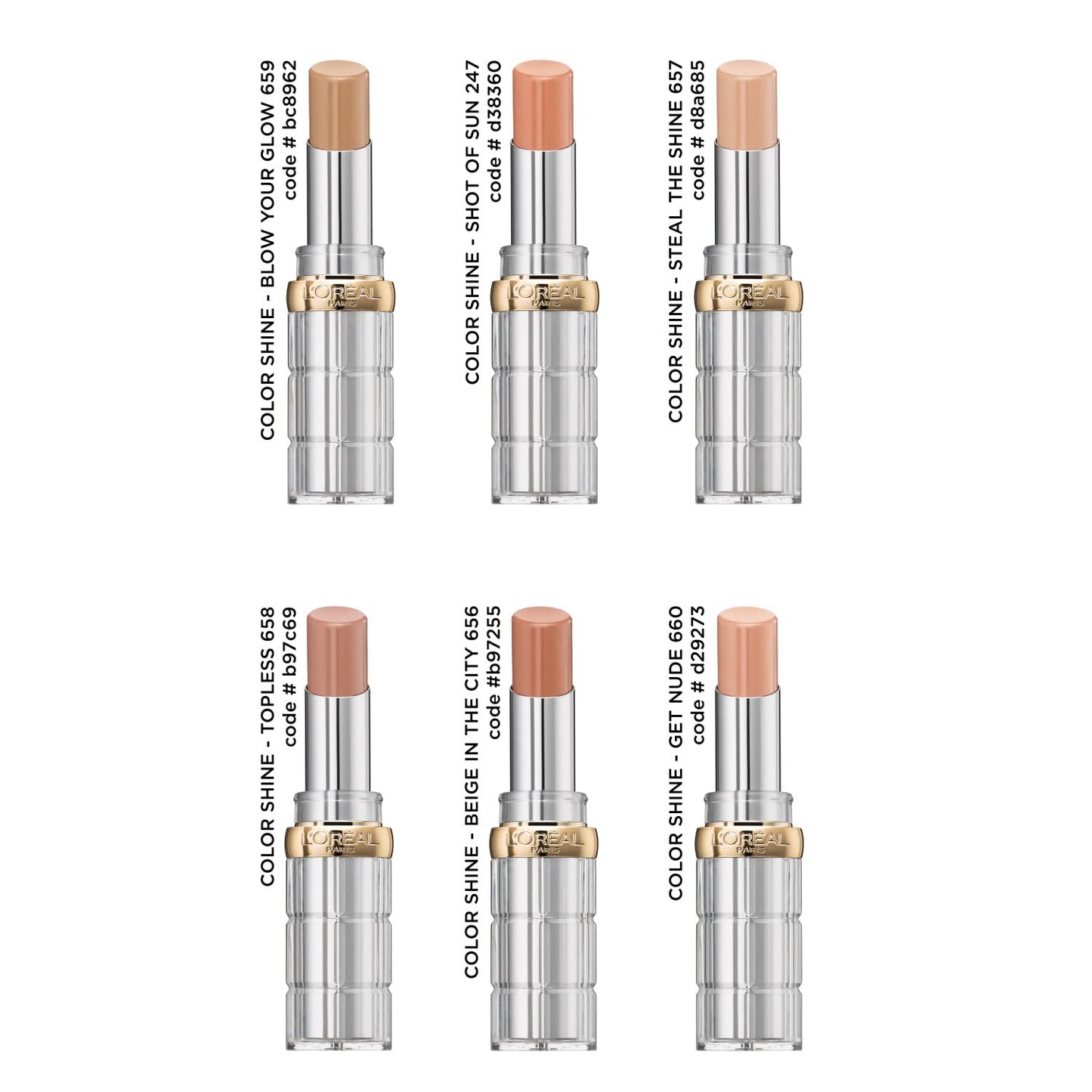 L'Oreal Paris Colour Riche Shine Lipstick, 659 Blow Your Glow, 3.0 g