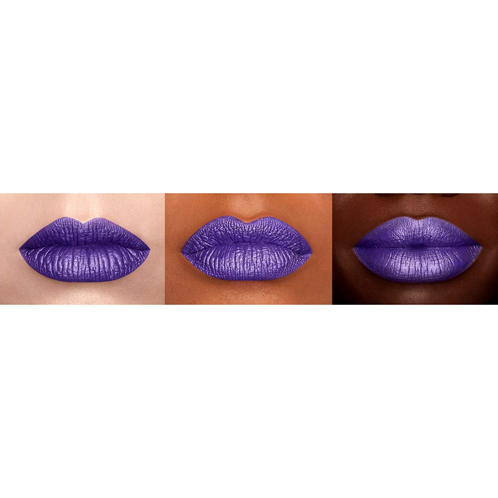 NYX PROFESSIONAL MAKEUP Liquid Suede Metallic Matte Lipstick - Ego (Bright Purple)