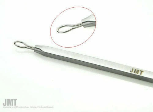 JMT Stainless Steel Double Loop Facial Cleaning Tool