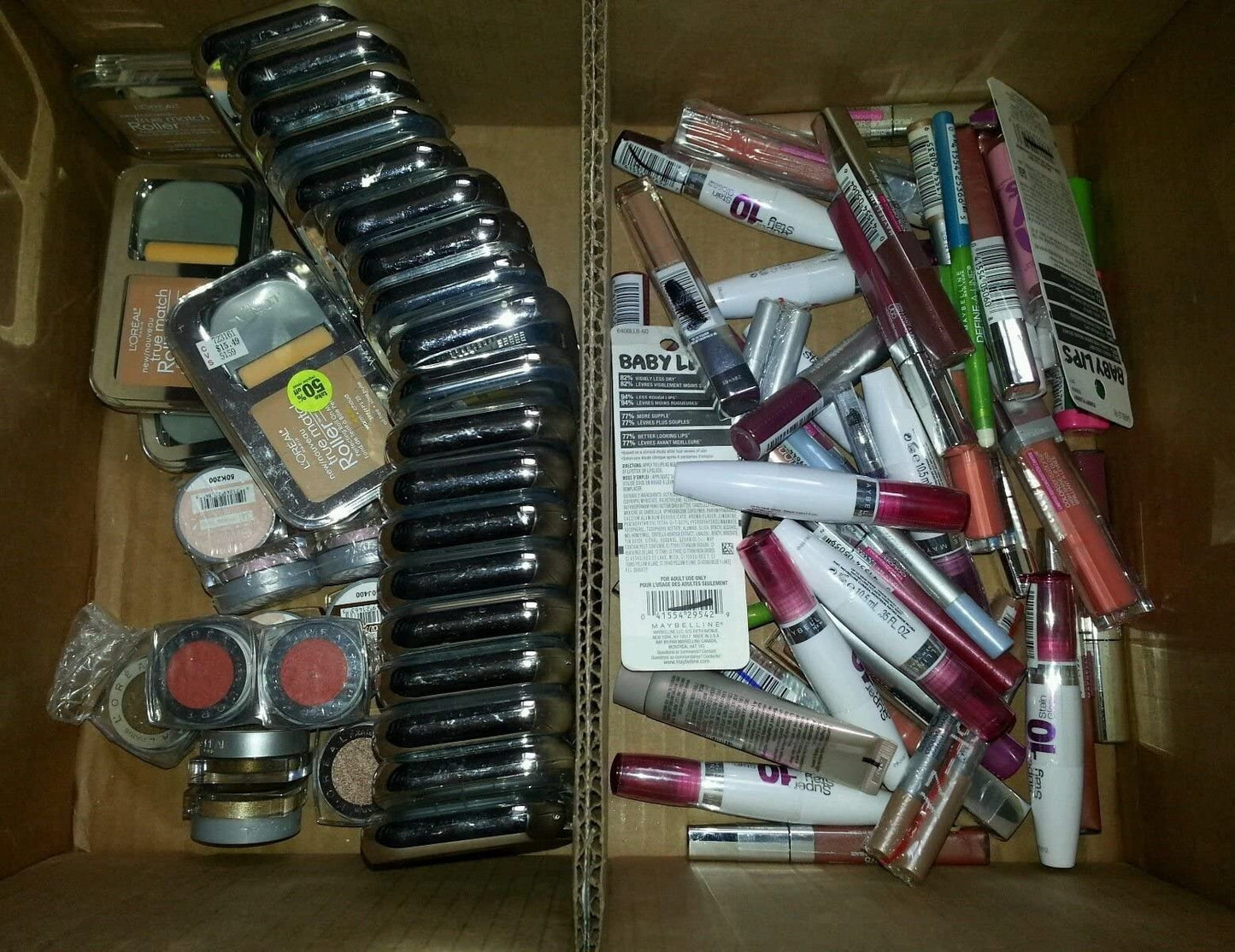 25 Piece Wholesale Assorted Cosmetics Lot - Loreal Maybelline NYX Rimmel Sally Hansen and more
