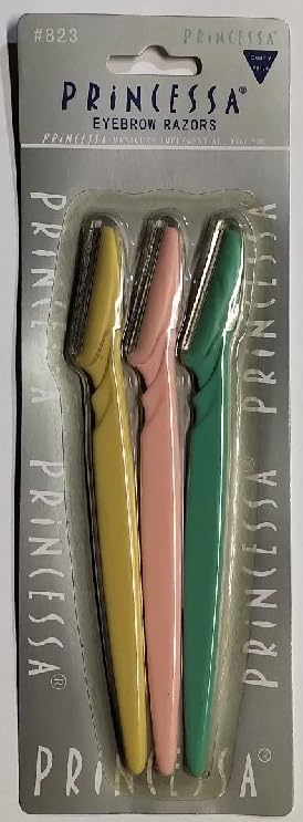 Princessa Eyebrow Razor Face Hair Removal Safety Razors Trimmer Set