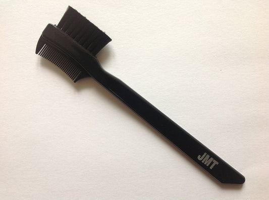 JMT Cosmetics Eyebrow & Eyelash Brush Comb 2 in 1 Tool Lash Separator Black