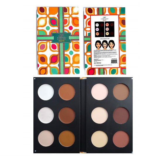 BR Beauty Revolution Make Up Blush Bronze Highlight Contour Powder Palette