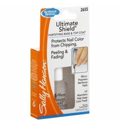 Sally Hansen Ultimate Shield Fortifying Base Top Coat Protects Nail Color - 2655