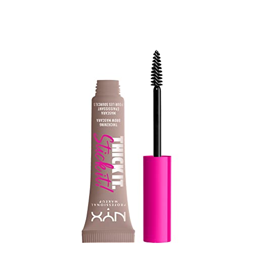 NYX PROFESSIONAL MAKEUP Thick It Stick Thickening Brow Mascara Eyebrow Gel - brown hair with undertones