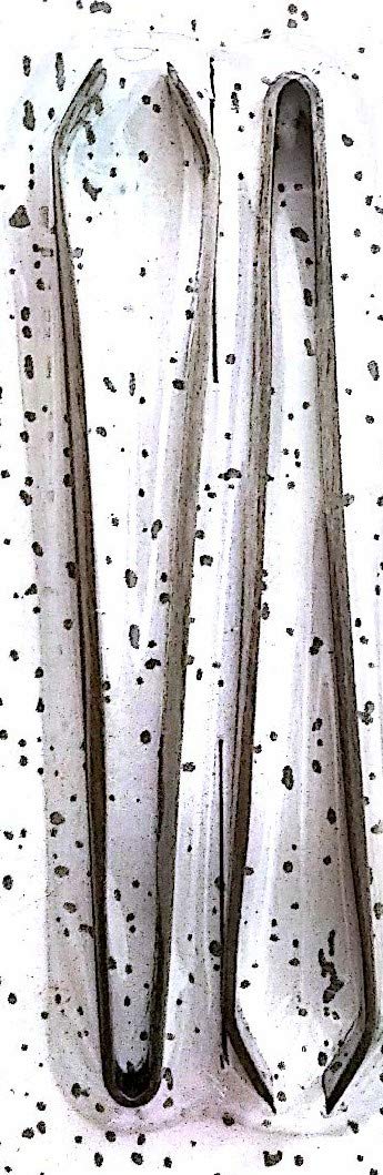 6x Wilofa Stainless Steel Flat Tip Flat Edge Eyebrow Tweezer Hair Removal Face Hair