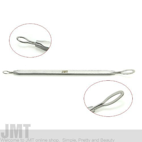 JMT Professional Stainless Steel Skin Clearing Tool Comedone Extractor Skin Care Tool Blackhead Whitehead Remover Steel Blemish Remover