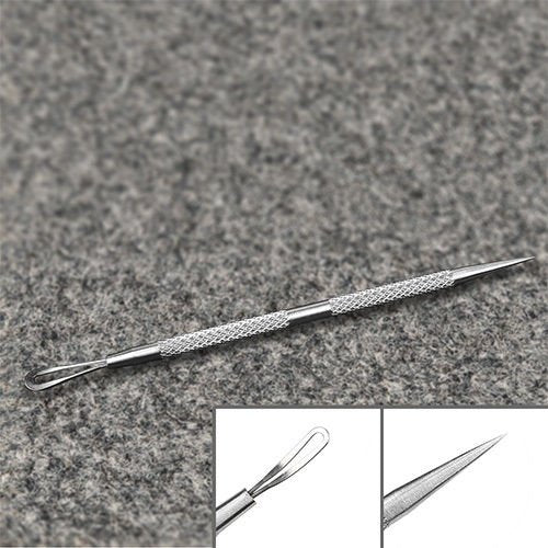 Dolabey Blackhead Blemish Remover Tool Kit Stainless Steel Acne Extractor Tool Kit Set of 5 Surgical Extractor Instruments Easily Cure Pimples Blackheads Comedones Acne Facial Impurities