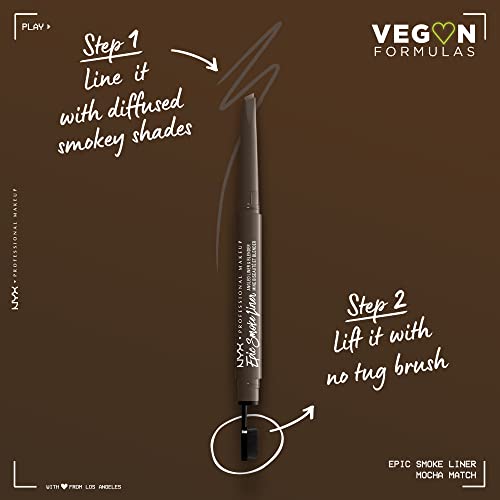 NYX PROFESSIONAL MAKEUP Epic Smoke Liner, Vegan Smokey Eyeliner - Black Smoke (Black)