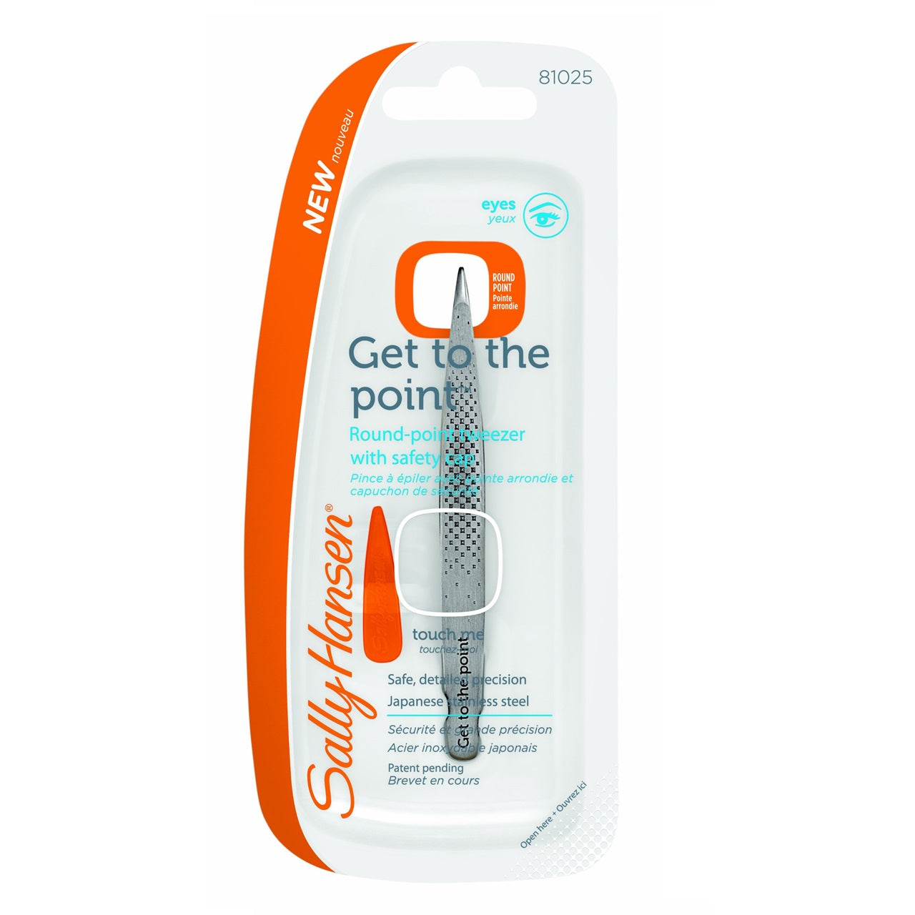 Sally Hansen Get To The Point-Round Point Tip Tweezer - 81025