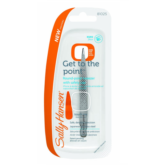Sally Hansen Get To The Point-Round Point Tip Tweezer - 81025