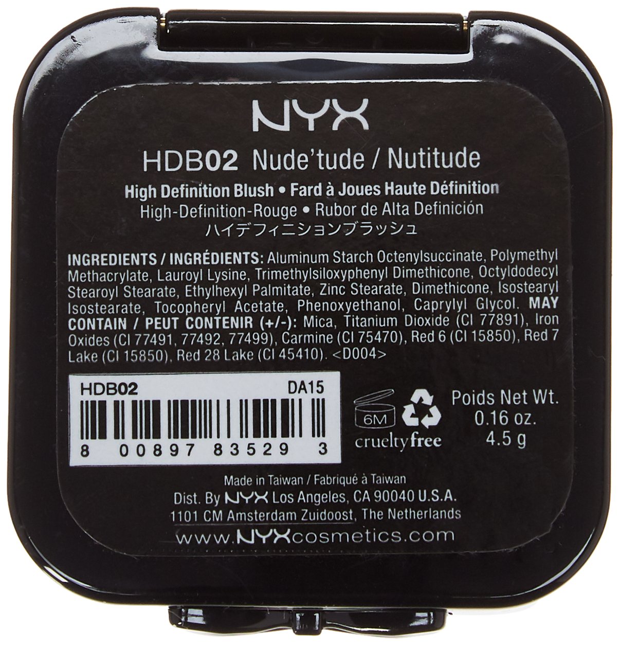 NYX Cosmetics High Definition Blush, 0.25 Ounce