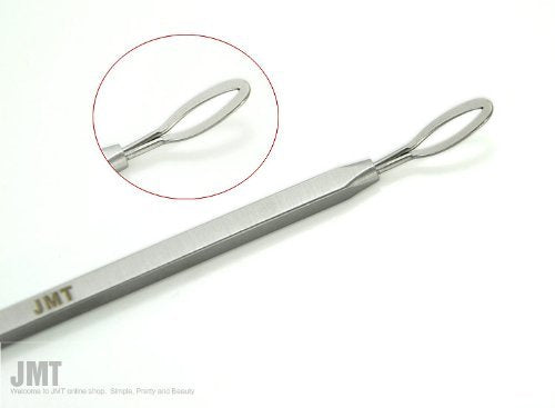 JMT Professional Stainless Steel Skin Clearing Tool Comedone Extractor Skin Care Tool Blackhead Whitehead Remover Steel Blemish Remover
