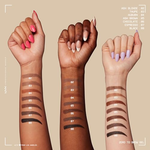 NYX PROFESSIONAL MAKEUP Zero to Brow, Longwear Eyebrow Gel