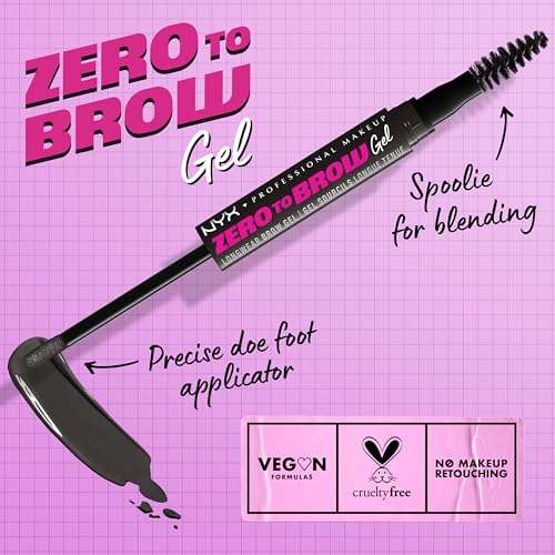 NYX PROFESSIONAL MAKEUP Zero to Brow, Longwear Eyebrow Gel