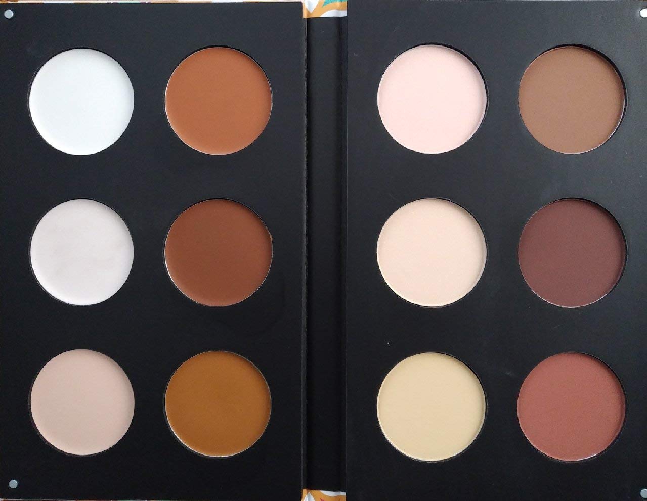 BR Beauty Revolution Make Up Blush Bronze Highlight Contour Powder Palette