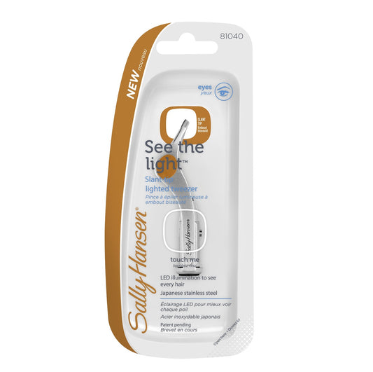Sally Hansen Beauty Tools, See The Light-Comfort Lighted Tweezers-Slant Tip